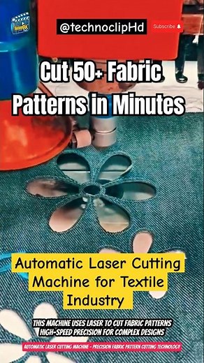 Cut 50+ Fabric Patterns in Minutes – Automatic Laser Cutting Machine for Textile Industry