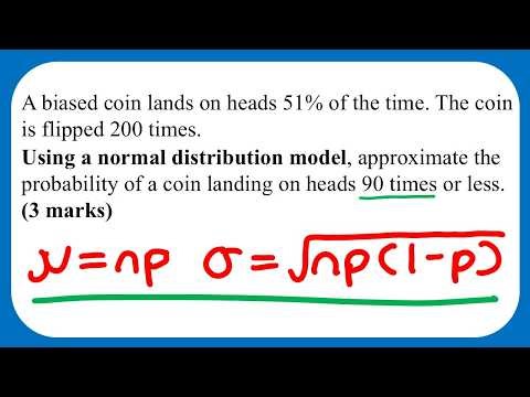 Approximating a Binomial Distribution - Normal Distribution, Statistics Edexcel A Level Maths