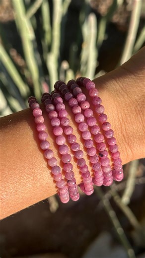 Ruby Bracelet, UV Reactive, 5mm Round Beading - Etsy