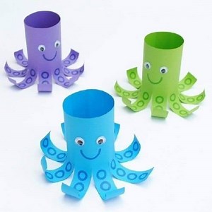 Paper roll activity, cute octopus ✅🥰 #star #home #crafts #ideas #decoration #kids #diycrafts #fyp #handmade #decor #DIY #macrame #Funny #funnyvideos | Crochet House