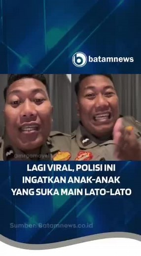 Polisi Ingatkan Anak-anak Tentang Waktu Bermain Lato-lato