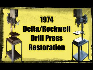 1974 Delta/Rockwell Drill Press Restoration!