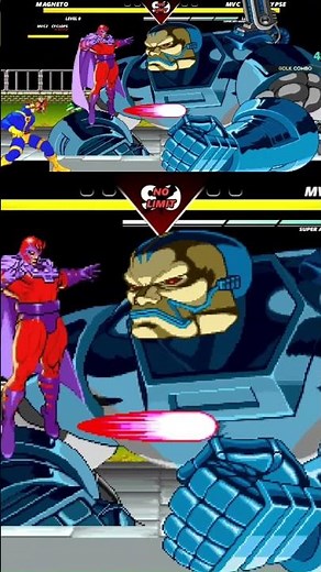MVC2: Cyclops & Magneto VS 💥APOCALYPSE #marvelvscapcom #thanos