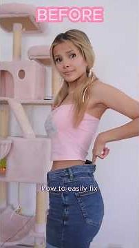 Fix the gap on the back of your pants│ #fashion #seamstresses #sewing