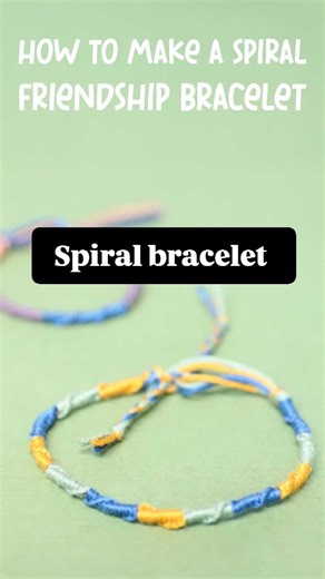 Menucha - Moms & Crafters on Instagram: "The spiral (Chinese staircase) friendship bracelet is the first one I learned how to make and the one I think everyone should learn first. #friendshipbracelets #kidscrafts #braceletmaking #diybracelets #friendshipbraceletpattern"