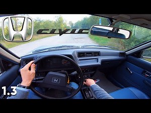 1983 Honda Civic 1.3 Hondamatic (60 HP) POV Test Drive