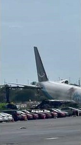 Video shows crew member jumping from crashed cargo plane