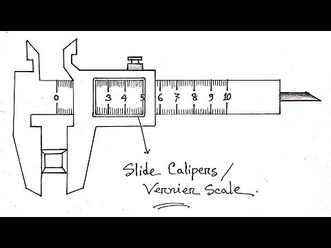 how to draw slide calipers/how to draw vernier scale/slide calipers drawing/vernier scale drawing