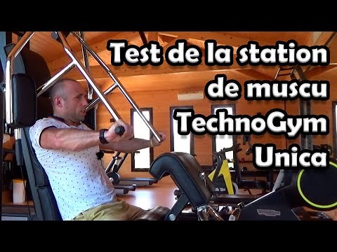 Test station de musculation multifonction Technogym Unica Banc Appareils à charges guidées pectoraux