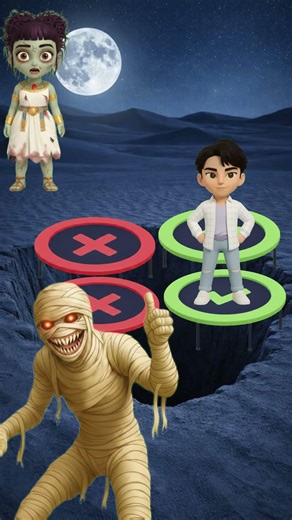 Zombie vs Mummy Trampoline Challange #animation #cartoon #minecraftanimation #minecraft