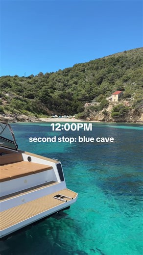 Exploring the Blue Cave in Hvar, Croatia