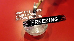 Freezing your phone to silence it? There is an easier way. #TalkTextCrash | Texas Department of Transportation