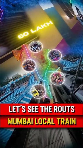 "Mumbai Local Train Routes Explained" #mumbai #localtrain #mumbailocal #railway #facts