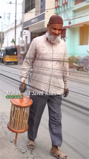 Lamhay on Instagram: "Javed Khan makes real black manja. Strong, traditional and safe, not dangerous China or tangus manja. This work has been in his family for 60–70 years, passed down from his maternal grandfather. Today, the problem is ego. Children want to fly kites alone. They want to cut everyone else’s kite. Because of this, dangerous manja is being used. Many people don’t know the basics. How to tie the kanne. How to control the kite. How to fly it properly. Tradition is slowly disappear