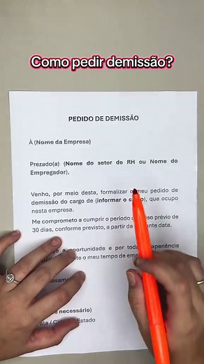 Modelo de Carta de Demissão: Como Fazer