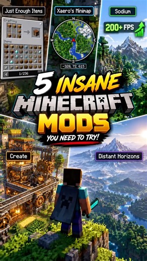Best Minecraft Mods You NEED to Try in 2026! 🔥 #minecraft