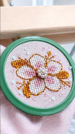 Tiny cross stitch for beginners✨ Simple patterns #crossstitch #embroidery #crossstitchpatterns