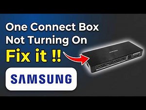 How To Fix Samsung One Connect Box Not Turning On - Full Walkthrough!