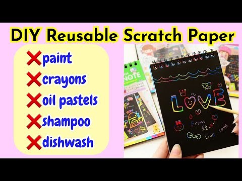 How to make scratch note at home without paint|DIY Magic Scratch book|Handmade scratch notes