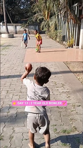 Day 13 | 2 Year Old Baby Bowling Practice 🏏🔥