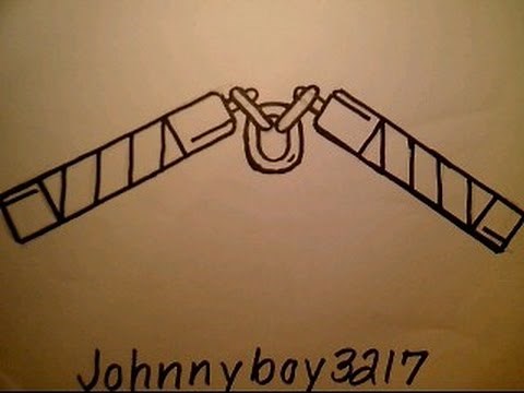 how to draw Michelangelo's Nunchucks Weapons Easy Nunchaku Simple TMNT Realtime Fun 2 Draw Hero Wars