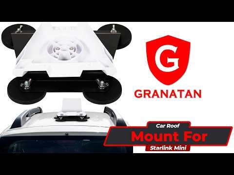 Car Roof Mount for Starlink Mini – Magnetic 100 lb Quick-Release Mount for RV, Van, Boat, Truck