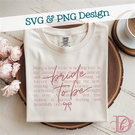 Bride to Be SVG   PNG, Coquette Wedding Planning Engagement Design (digital Download) - Etsy