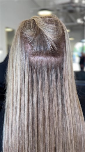 Muse ktip transformation on fine hair. This color was made for her 🤩