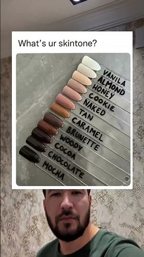 Different Skin Tone Names People Use in a Fun Chart #shorts