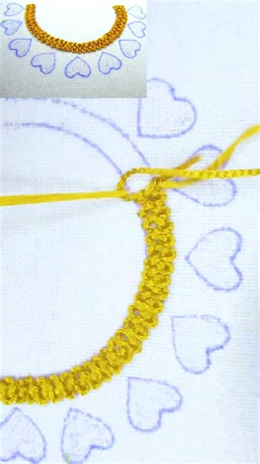 Handmade Neck Perfection ✨ #handbroidery #diy