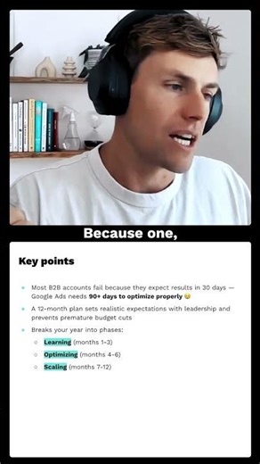 Google Ads for B2B is mostly planning.