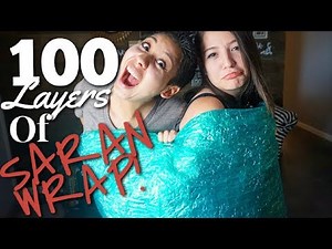 100 LAYERS OF SARAN WRAP CHALLENGE!