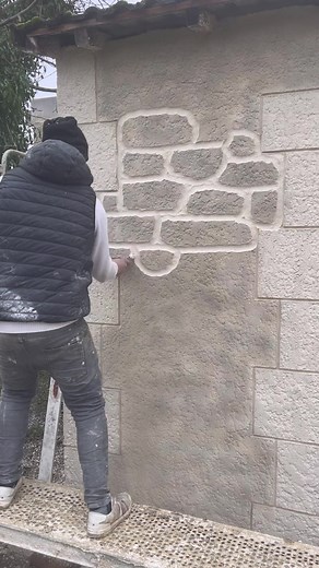 Plastering a Textured Stone Wall Effectively