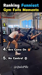 Ranking Funniest Gym Fails Moments😂💪 #ranking #shorts #funny