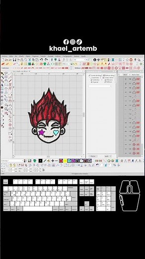 How to easily create a design border in Wilcom. #shorts