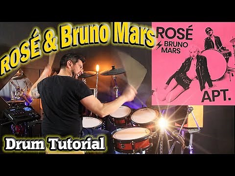 APT - ROSÉ Bruno Mars Drum Tutorial Lesson