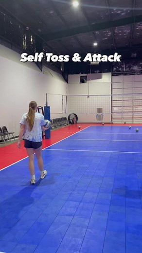 *adds drill to practice plan* We love having our players do self toss & attack because it focuses on ball control, hand contact, timing, and getting your feet to the ball! Start backrow & then move to front row! #attacking #vballdrill #warmup #hitting #ballcontrol #vballworld #volleyball #drills #vballskill #trending #cjv #conwayjuniors