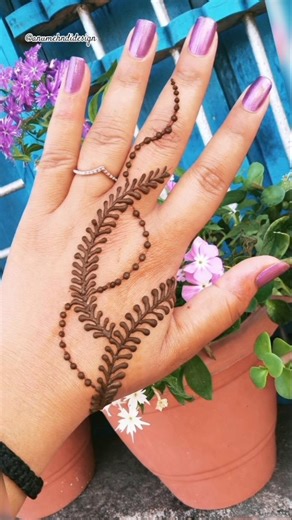 back hand mehndi design #mehndi #henna #letestmehndi #mehndidesign