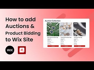 How to add Auctions & Product Bidding to Wix Site