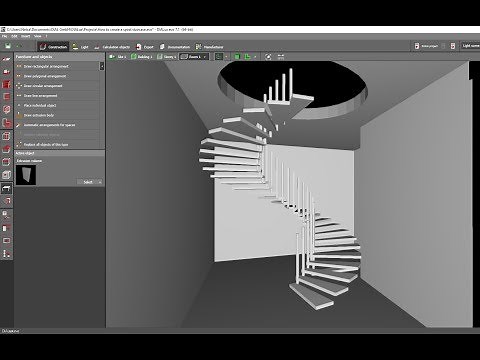 How to create a spiral staircase