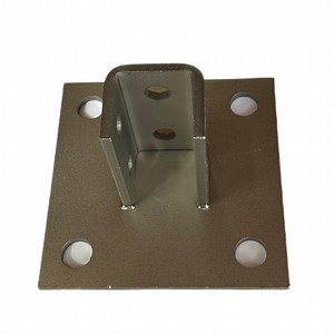[Hot Item] Unistrut Channel Square Single Gusset SS316/SS304 Post Base Plate