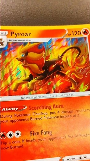 Pyroar Holo - Lost Origin #pokemonchannel #pokemontcg #lostorigin #firepokemon #holocards #pokémon