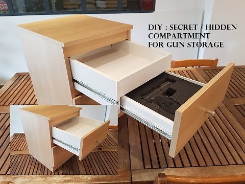 DIY : Secret / Hidden Compartment for gun storage (With an IKEA nightstand)