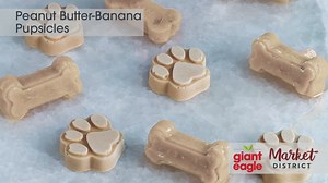 10K views · 85 reactions | Made with just three creamy ingredients—real bananas, peanut butter and Greek yogurt—these sweet and simple homemade dog treats will be ready in two shakes of a tail. https://bit.ly/3GCscTB | Giant Eagle | Facebook