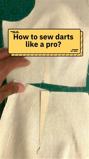ABC SEWING on Instagram: "How to sew darts like a pro? #sewing #sewingblogger #sewsewsew #howto #sew"