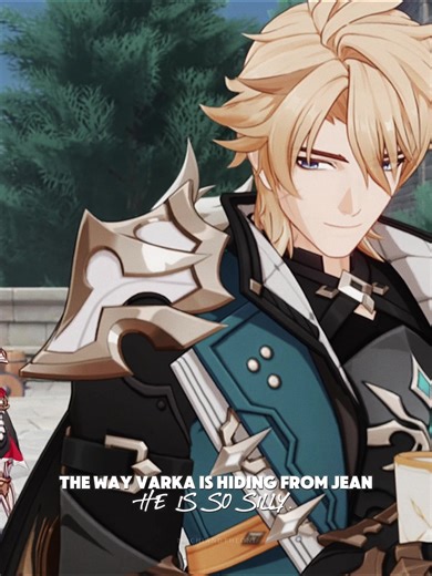 #VARKA | his face when he sees her, he’s so stupid haha #varkagenshin #genshinimpact #varkathelegend VARKA DEMO