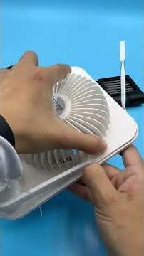 Clean and repair a mini fan WITHOUT removing the blades 🔧#electricscrewdriver #precisiontools #tool