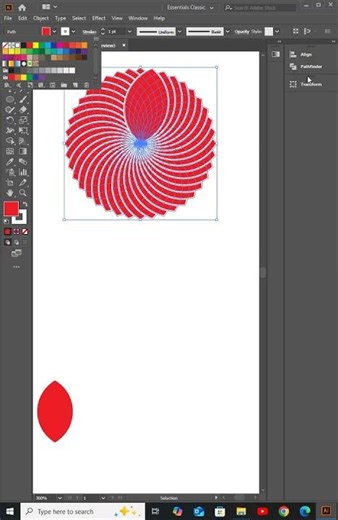 Flower Design in Adobe Illustrator #shorts