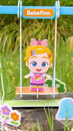 Bora đang chơi xích đu💜 #shorts #bebefinn