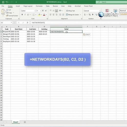 What’s the SECRET Behind the NETWORKDAYS Function in Excel?